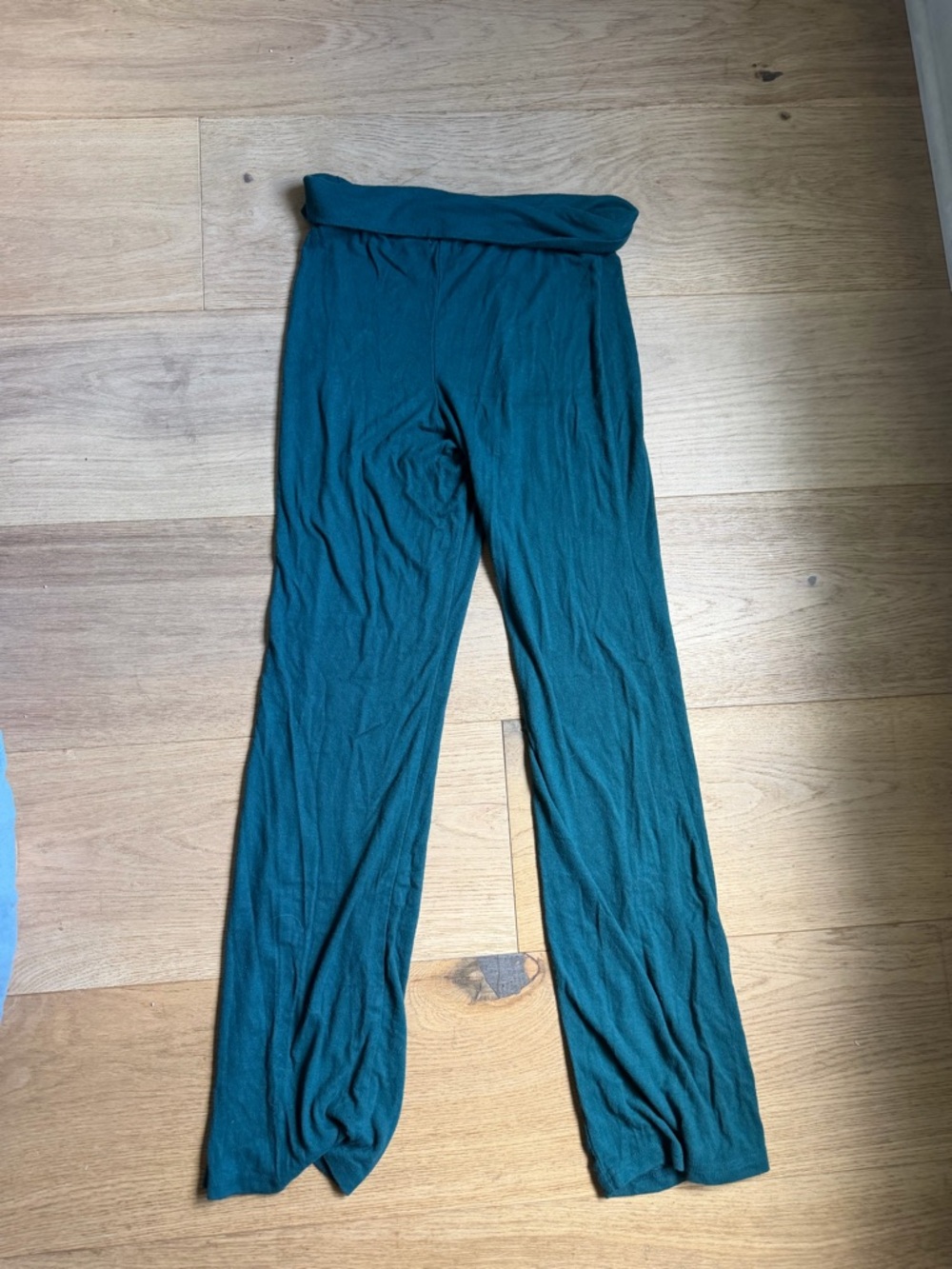Tilly's Teal Straight-Leg Knit Pants